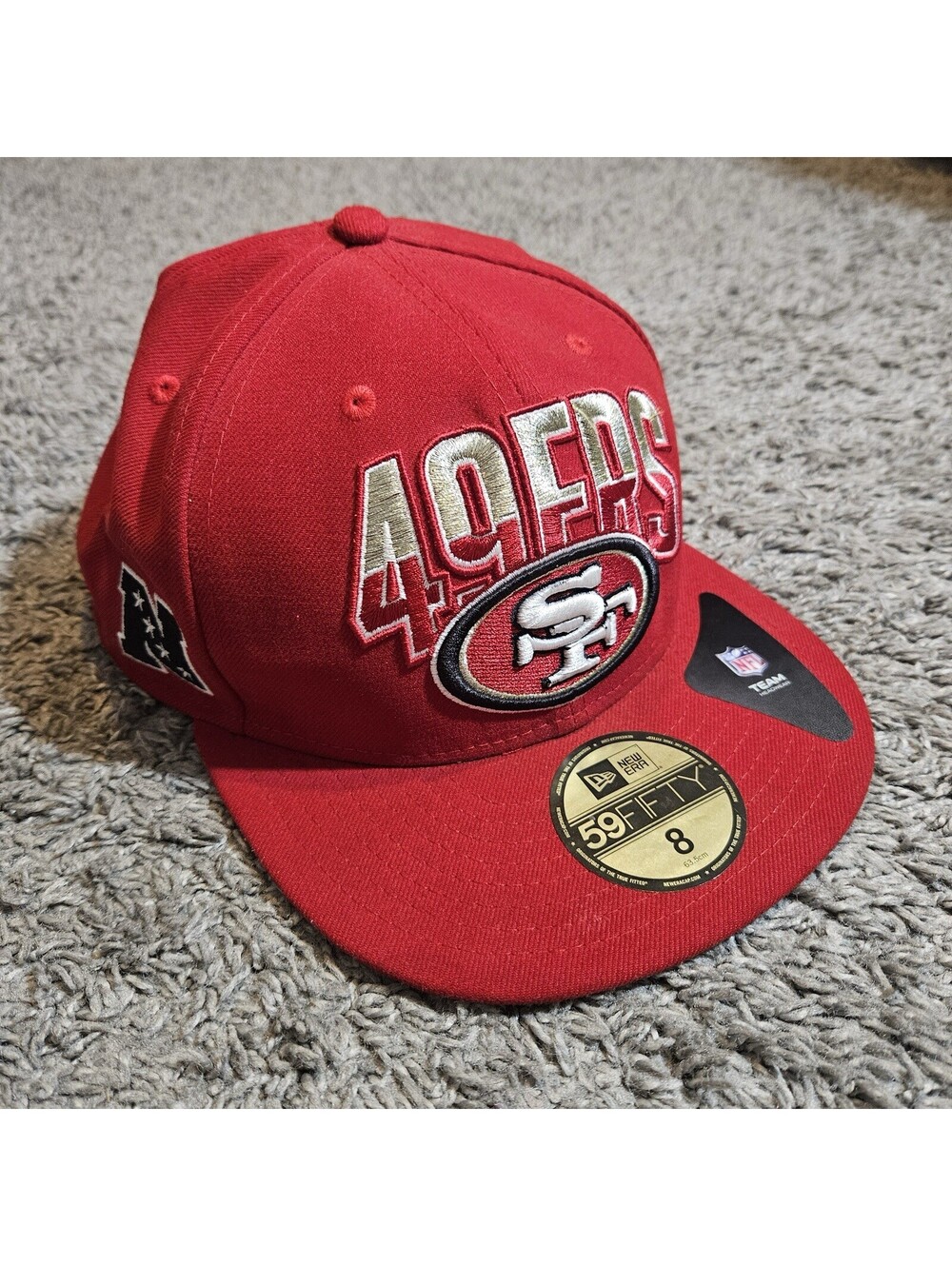 San Francisco 49ers 2013 59Fifty Official NFL Draft Hat Size 8